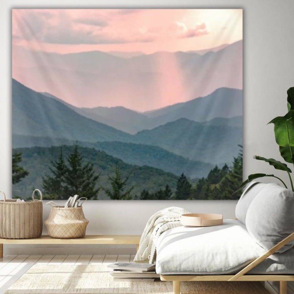 Modern Tapestry Scenery Colorful Wall Decor Art Home Bedroom Living Room Gifts